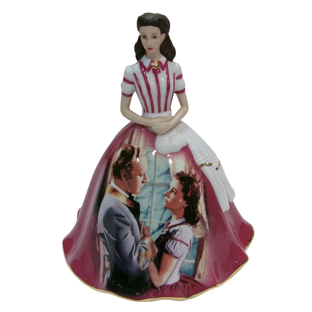 Bradford Editions Gone With the Wind Christmas In Atlanta Porcelain Figurine 6in
